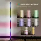 2pcs LED Corner Light RGB Floor Lamp Ambient Light Color Changing Remote 40.5"