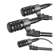 Audio Technica ATM230PK (3) Dynamic Instrument Microphones Drum Mics + Mounts