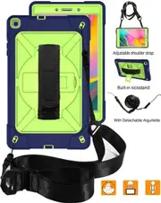 C-Robot Tablet Case Rugged Heavy Duty Shockproof Stand Cover For Samsung Galaxy Tab A 8.0 T290/T295(2019)-Navy&Olivia
