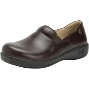 Alegria Womens Keli Professional Leather Shoes - Choco Luster NEW