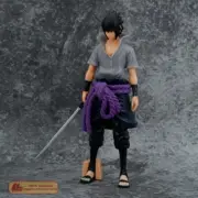 Anime ninja Shippuden Uchiha Sasuke Standing with knife Figure Statue Toy Gift