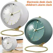 Alarm Clocks Silent No Ticking Bedside Clock Retro Fashion Desk Alarm-~
