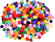 TEHAUX 500pcs Shoes Accessories White Ornament Glitter Pom Poms Snow Plush Balls Pom Pom Confetti Mini Pom Poms Art Supplies Scarf Hat Material Clothing White Baby White Pompoms