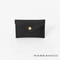 在飛比找momo購物網優惠-【RABEANCO】真皮多功能卡片零錢包(黑)