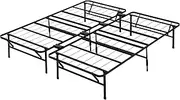 Zinus Smartbase King Bed Base Frame Foldable Premium Metal Heavy Duty Steel - Folding Bed Platform Mattress Foundation with Under Bed Storage