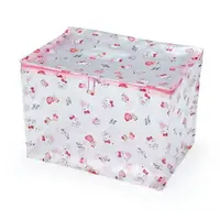 在飛比找樂天市場購物網優惠-小禮堂 Hello Kitty 透明折疊收納箱 (紅色款)