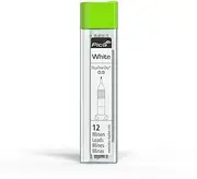 Pika Marker 7032 Architectural Mechanical Pencil "Fine Dry" Round Lead 0.9mm 12 Count White