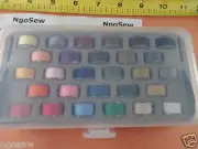 28 COLOR THREAD BOBBIN BOX Janome Singer Brother Viking 2518 SA156 X52800150