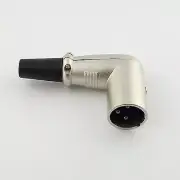 1x 90 Degree Right Angle 3-Pin XLR Male Mic Microphone Cable Cord Connector End