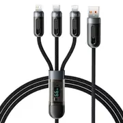 Toocki 1.2M 6A Multi 3-in-1 USB Fast Charging Cable
