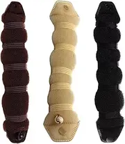 Hair Bun Maker 3Pcs Hair Bun Roller Foam Sponge Maker for Long DIY Deft Shaper Easy Snap-and-Roll Accessories for Women, Simple Braid, Roller