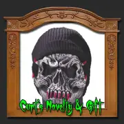 FEARSOME SKULL HALF MASK STOCKING HAT HALLOWEEN Costume