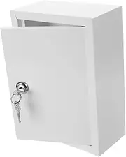 Cabilock Lockable Outdoor Milk Crate Wall Mount Box Package Storage Box for Porch
