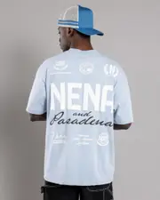 [Nena & Pasadena] Nena & Pasadena Men's Global Raptor T-Shirt in Skyway Blue Size XL XL Skyway Blue