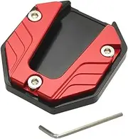 Stand Foot Support Accessories Motorbike Side Kick Stand Pad Foot Extension Pad Parking Plate Base Motorcycle Kickstand (Color : Red2)