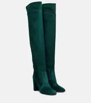 [Gianvito Rossi] Gianvito Rossi Suede over-the-knee boots AU 11 green