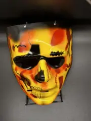 NEW GEMMY 2014 THIN PLASTIC SCARY HALLOWEEN MASK HOLIDAY
