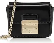 [Furla] WE00420-T20000 METROPOLIS Women's NERO Shoulder Bag, NERO, Free Size