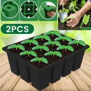 2Pcs Silicone Seed Starter Tray Reusable Silicone Seedling Tray Portable·-