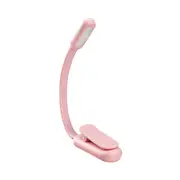 Pink LED Book 3 Modes Light Mini Portable Clip-On Reading Lamp