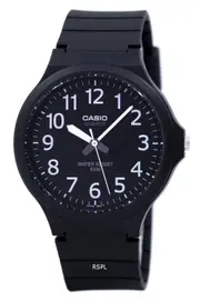 Casio Analog Japan Mov't Quartz Black Dial MW-240-1BV 50M Mens Watch