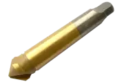 90° HSS-TIN countersink with MT2 morse taper shank Ø 19 mm