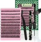 DIY Lash Extension Kit 200Pcs Lash Clusters with Bond and Seal Eyelash Extension