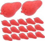 Toyvian 20pcs Kawaii Strawberry Erasers Bulk Fun Creative Stationery for Students Classroom Prizes Party Favors for Homework Rewards and