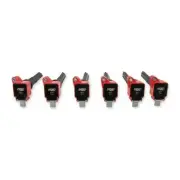 MSD 82706 Ignition Coil Red 6-Pack For Ford EcoBoost 3.5L V6 NEW (for: Ford)