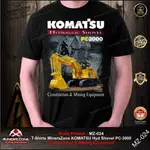 時尚 T 恤 2024 MINERSZONE KOMATSU 挖掘機 PC-3000/KOMATSU/T 恤 KOMAT