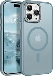BENTOBEN iPhone 14 Pro Case, Magnetic Skin-Friendly Touch Slim Aesthetic Matte Case Compatible with Magsafe, Drop Safe Shockproof Full Body Protective Phone Cases for iPhone 14 Pro 6.1 inch, Grey Blue