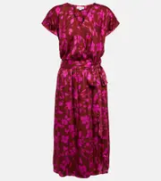 [Velvet] Velvet Floral midi dress AU 16 multicoloured