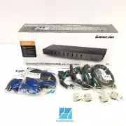 IOGEAR 8-Port DVI KVMP switch with VGA support and USB KV GCS1108