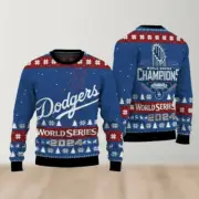 Dod-gers World Series 2024 Ugly Christmas Sweater Full Sizes XS-5XL