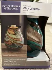 Tidepool Art Glass Wax Warmer Better Homes And Gardens Hand Blown Design Decor