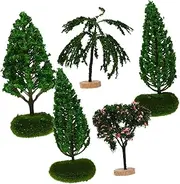 5pcs Miniature Garden Model Tree Vivid Tree Figure Desktop Mini Figure Landscape Accessories Realistic Mini Figurine Desktop Miniature Plant Vivid Mini Figurine Chic Mini Figurine