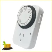 Australian plug 10A Heavy Duty 24 HOUR analogue timer 4 Hydroponics grow light