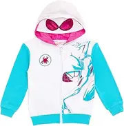 [Marvel] Spider-Man Avengers Fleece Zip Up Cosplay Hoodie Toddler to Big Kid Sizes (2T - 18-20)