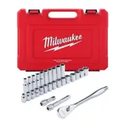 Milwaukee Tool 48-22-9510 28 pc. 1/2 in. Socket Wrench Set (Metric)