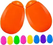 GLSTOY 10pcs Easter Egg Toys for Kids Egg Shaped Spinning Tops Jumbo Filler Party Favor