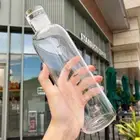 Plastic Bottle Time Marker 16oz Large Mouth Design Time Scale Water Cup