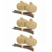 3x Nature Island Timothy Apples & Stix Rabbit/Guinea Pig Pet Activity Toy NTRL