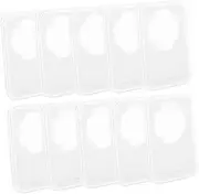 jojofuny 10pcs Box Transparent Coin Collection Box Sturdy Coin Holder Elegant Design Locking Banknote Protection Safe Handling for Home Office Display