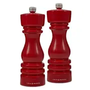 London Refillable Spice Mill Salt & Pepper Grinder Set - Salt Mill, Carbon Steel