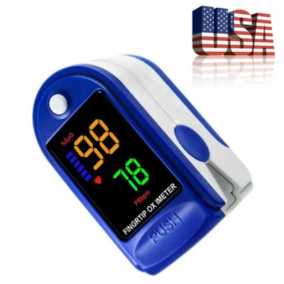 SpO2 Oxygen Saturation rate Heart Blood Monitor Finger Tip Pulse Oximeter Meter