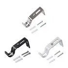 Curtain Rod Bracket for 1inch Drapes Rod Metal Decorative Curtain Rod Hook