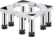 Washing Machine Stand Base Washing Machine Pedestal Multifunctional Refrigerator Base 40-65cm Telescopic Floor Trays Large Outside Plant Container Stent Universal Home Appliances Holder Stand (H:24-27