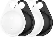 Air Tags-4 Pack, Smart Tag Bluetooth Tracker Item Finder Locator with Keychain Ring Works with Apple Find My App(iPhone, iPad, Mac), Airtag Tracking for Kids Pets Keys Cars Bags Home Traveling Hiking