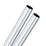 2-Pack 6063 Aluminum Round Tube, 25mmx28mm(IDxOD) 300mm Length Straight Tubing