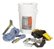 Safety Works 10095901 Yellow Polyester Workman Six-Piece Fall Protection Kit